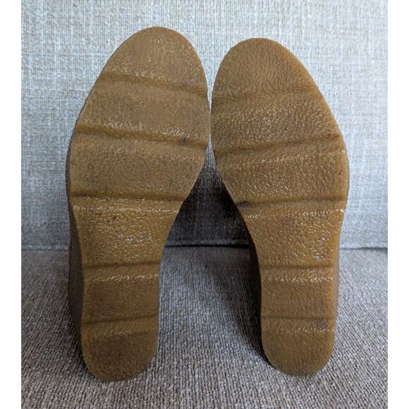 Clarks Clarkford Top - Dark Tan Suede Wedge Ankle Boots - Womens 10M - Picture 7 of 9